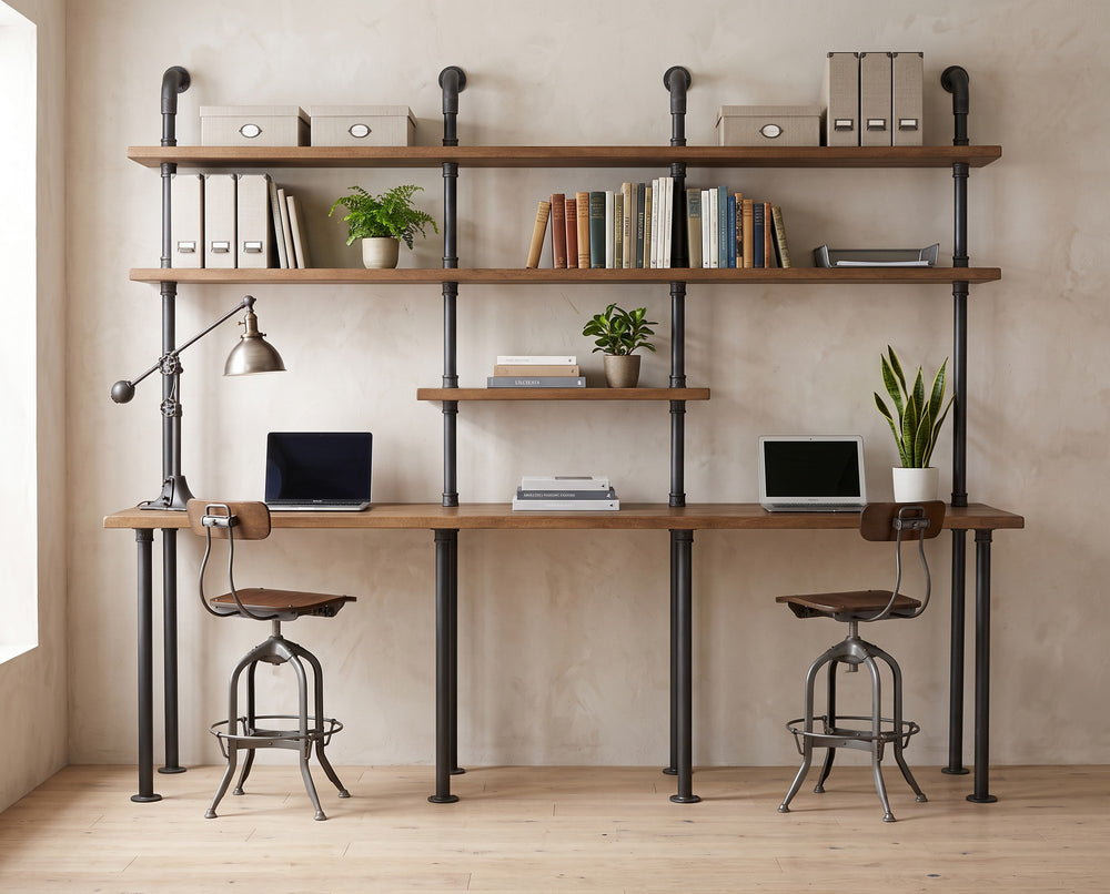 Industrial pipe desks