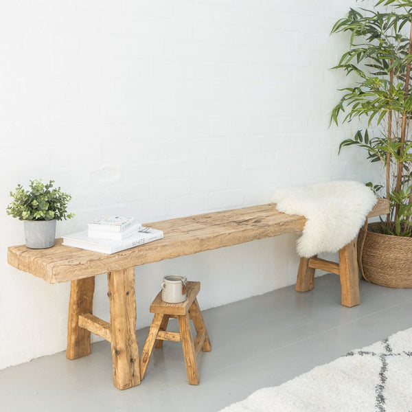 Reclaimed Elm Bench - 160cm - 