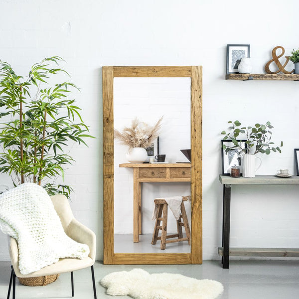 Reclaimed Elm Mirror - 2 Sizes - 120 x 80cm - 
