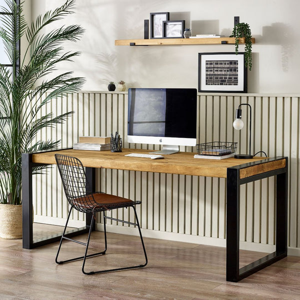 Urban Loft Industrial Office Desk - 90cm - 66cm