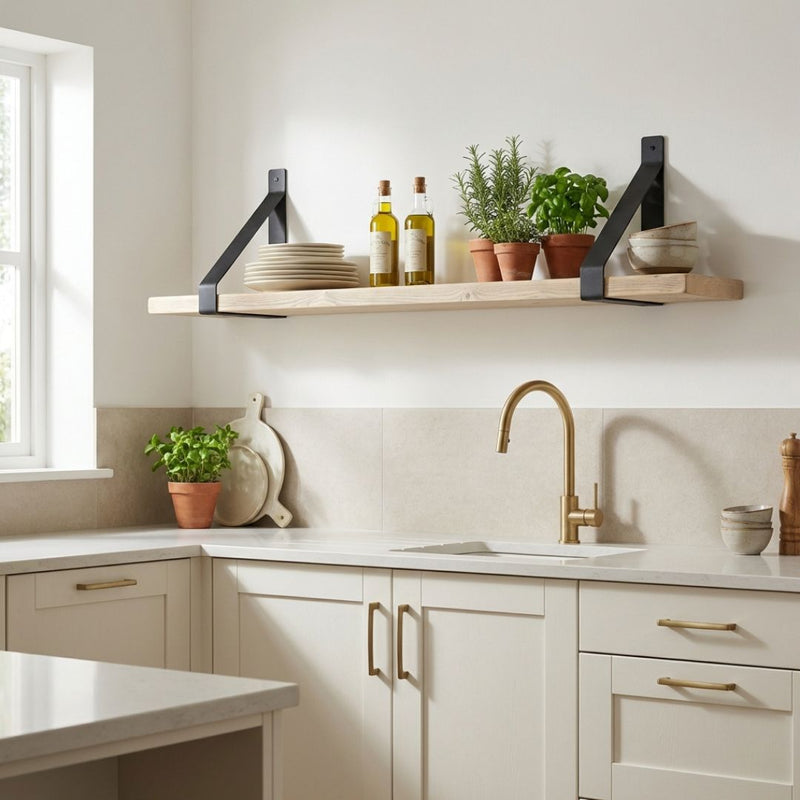 Industrial suspense shelf bracket
