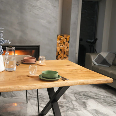 Live Edge Oak Dining Table - 180 cm | Unique 4418