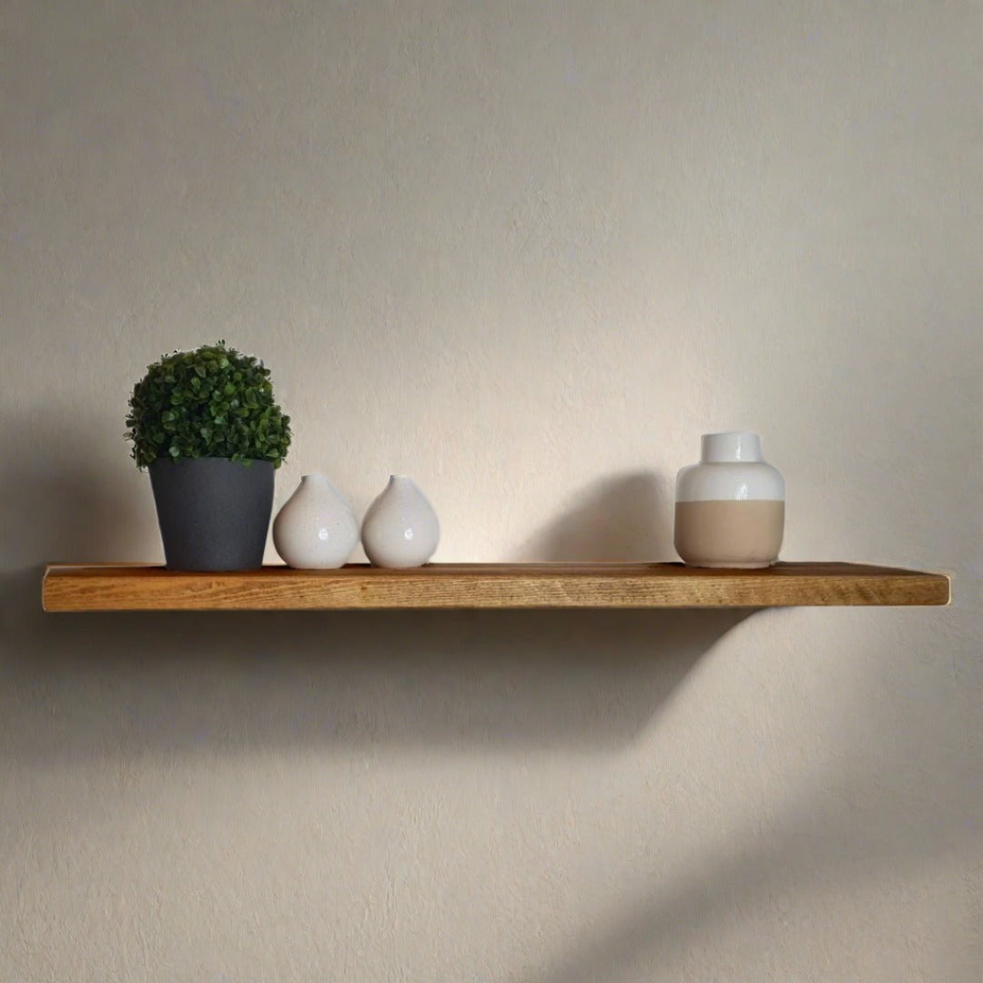 Rustic Shelf 38mm with Floating Brackets