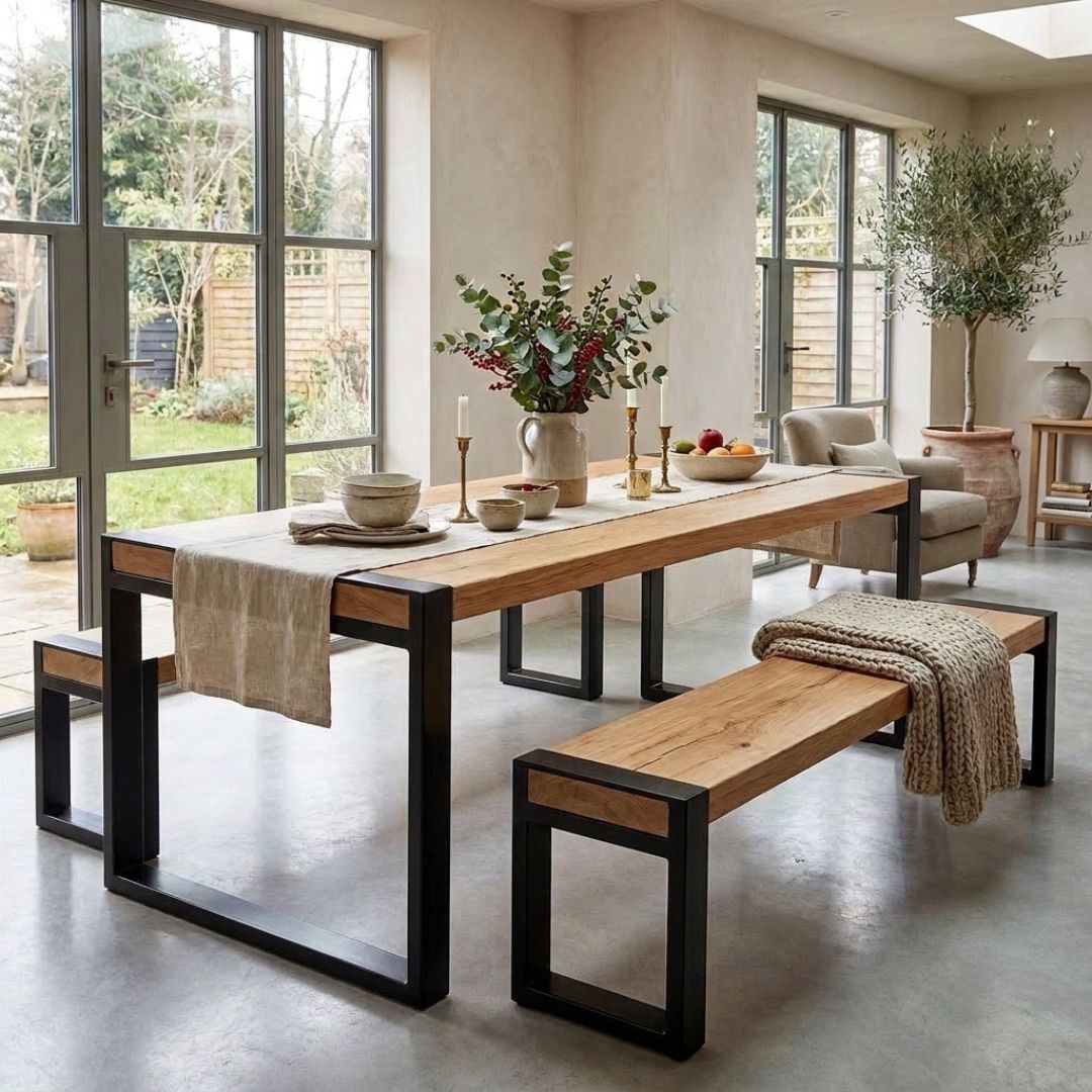 Urban Loft Reclaimed Elm Dining table