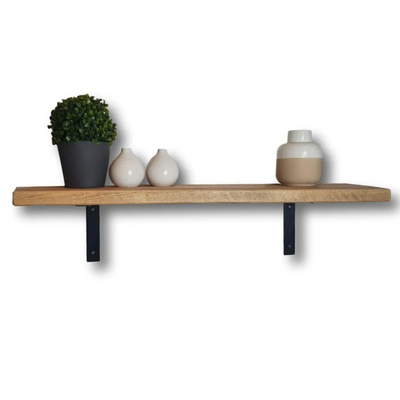 Rustic Shelf 35mm with Non-Lipped Metal Brackets