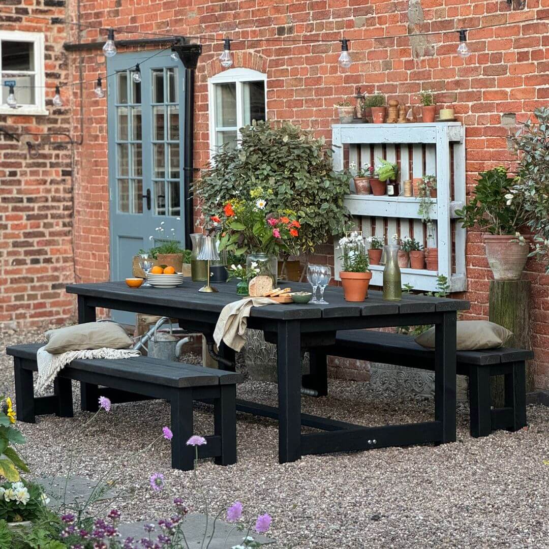 Rustic garden table sale