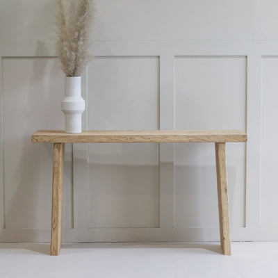 Reclaimed Elm Console Table - Natural