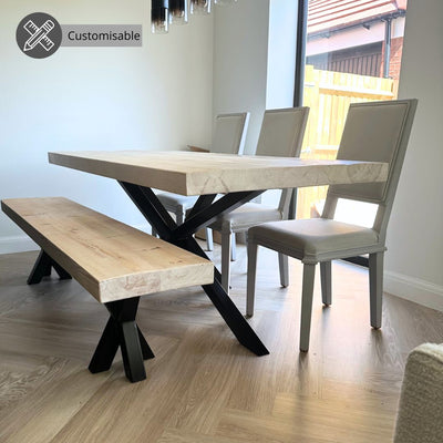 Grisedale Rustic Dining Table - Spider Leg