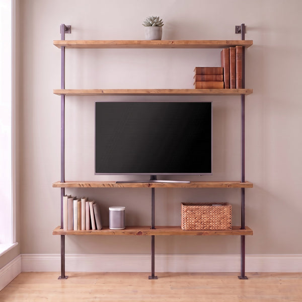 BOX-IT media wall unit in solid wood