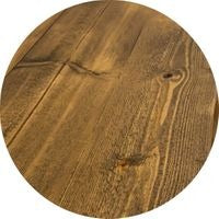 Rugger Brown on rustic pine