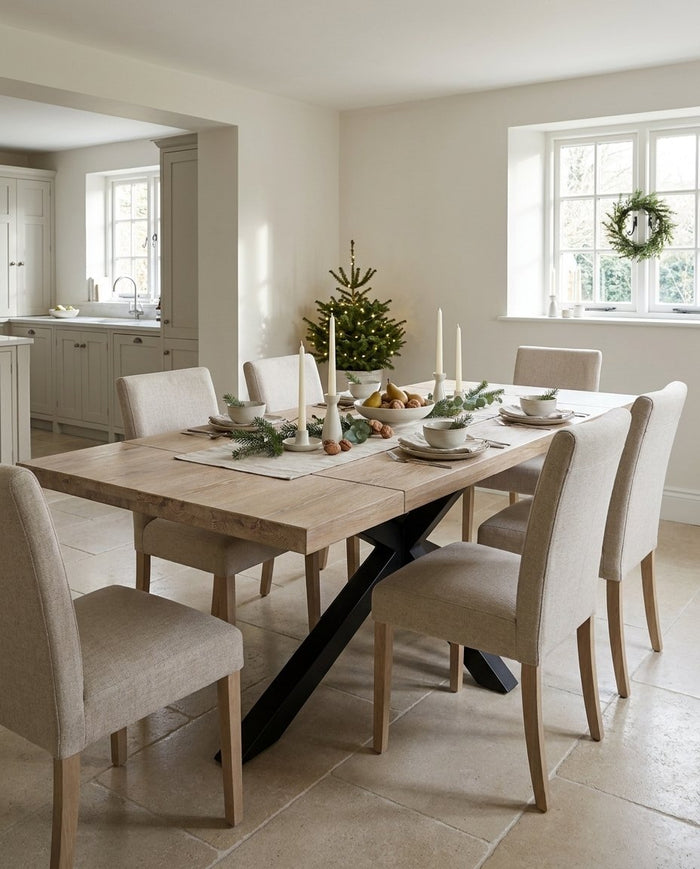 Grisedale Rustic Dining Table - Spider Leg