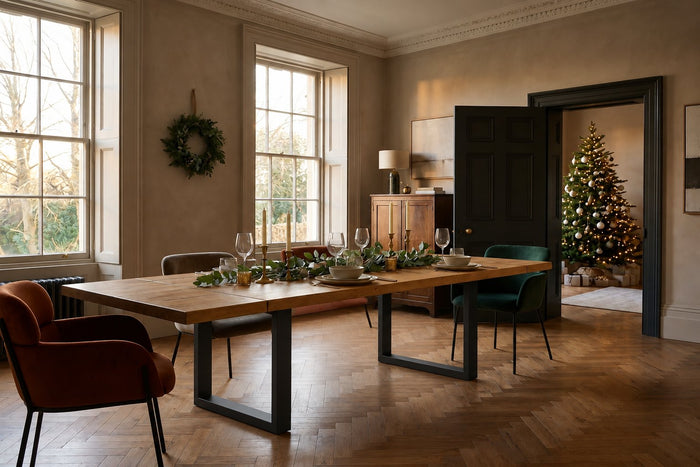Helvellyn Rustic Dining Table - Square Legs