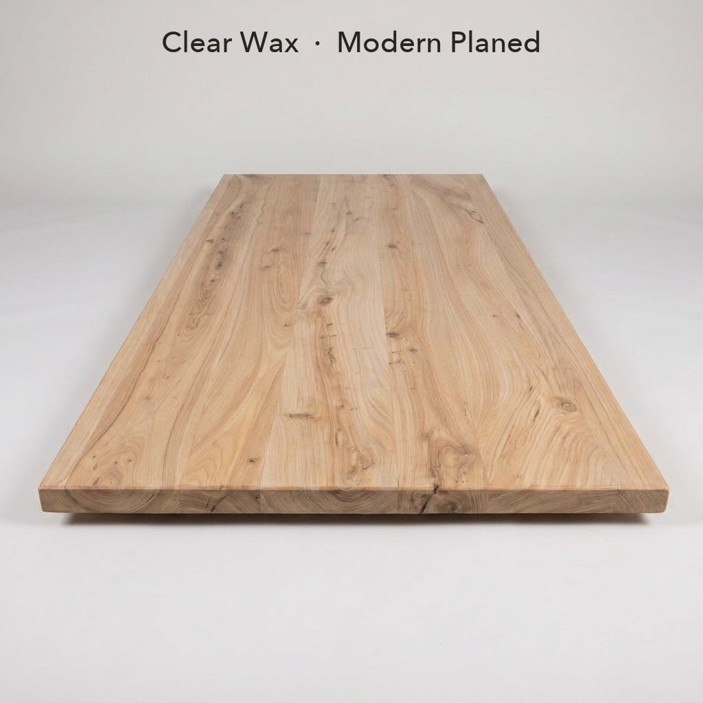 Modern Planed Reclaimed Elm Table Top