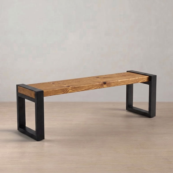 Urban Loft Rustic Bench in rustic pine