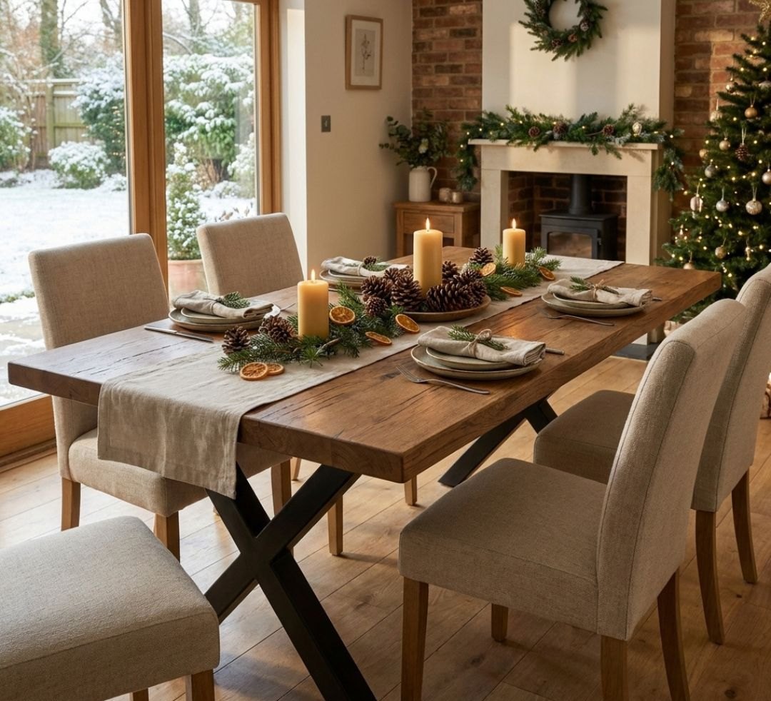 Reclaimed elm. Still home for Christmas.