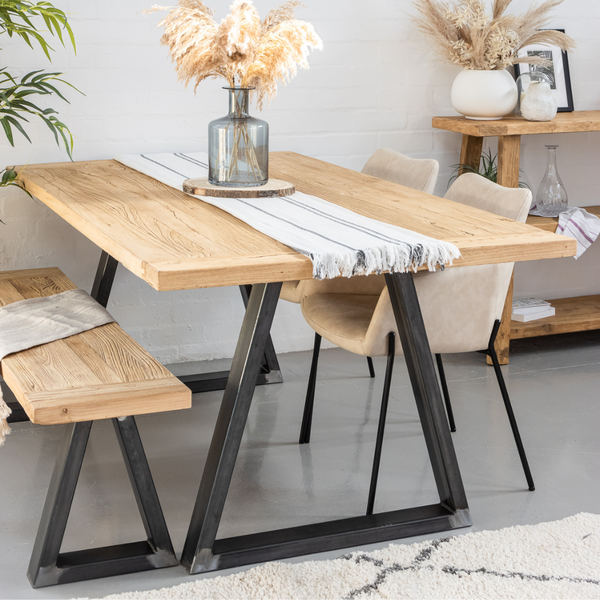 Old Barn Reclaimed Elm Dining Table - Acumen Collection