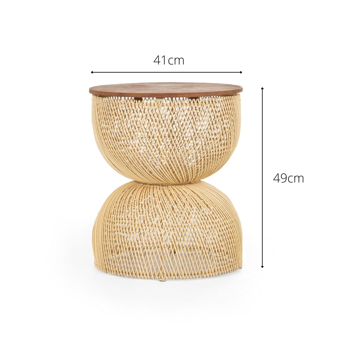 Wave Side table - Natural