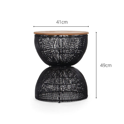 Wave Side table - Charcoal