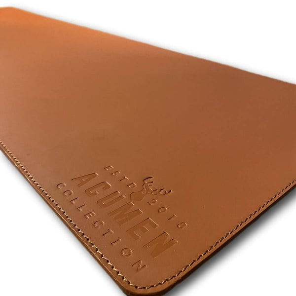 Leather Desk Mat - Tan - 80x30cm - 