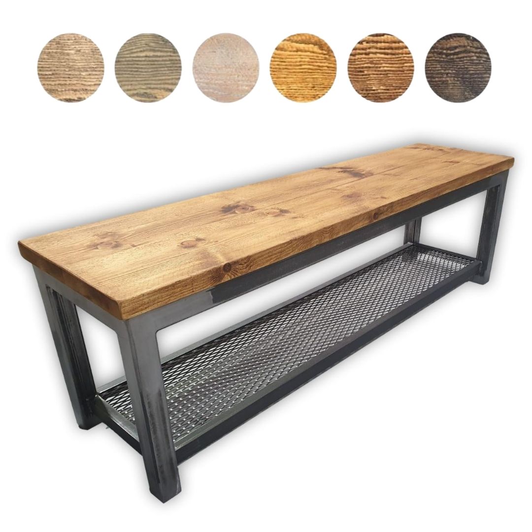 Industrial Shoe Storage Bench