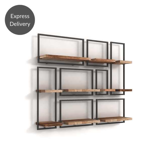 Shelfmate Composition 12 - Gridlock - Smooth Teak PC - 
