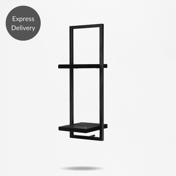 SHELFMATE Burned Black Teak - Style D - 