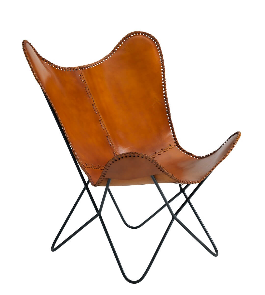 Amazon Butterfly Chair - Cognac (4511550799927)