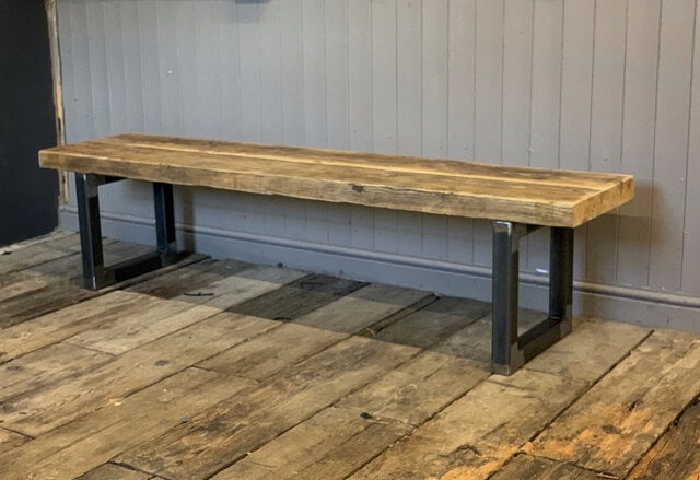 The Reclaimed Rustic Artisan Bench - 65MM Solid Pine (4467025641527)
