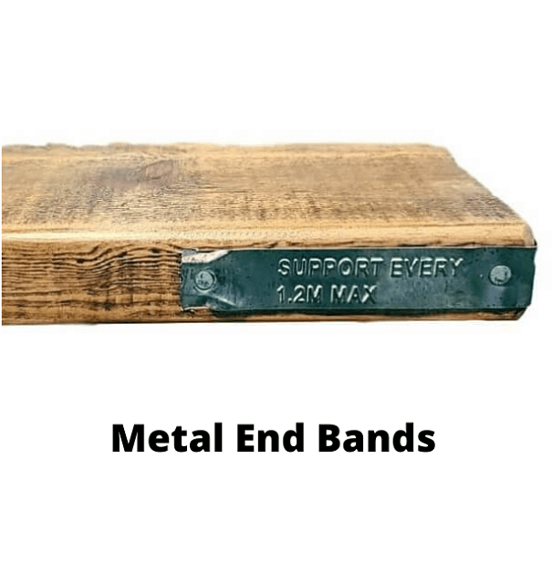 Metal End Bands - Shelf Finish