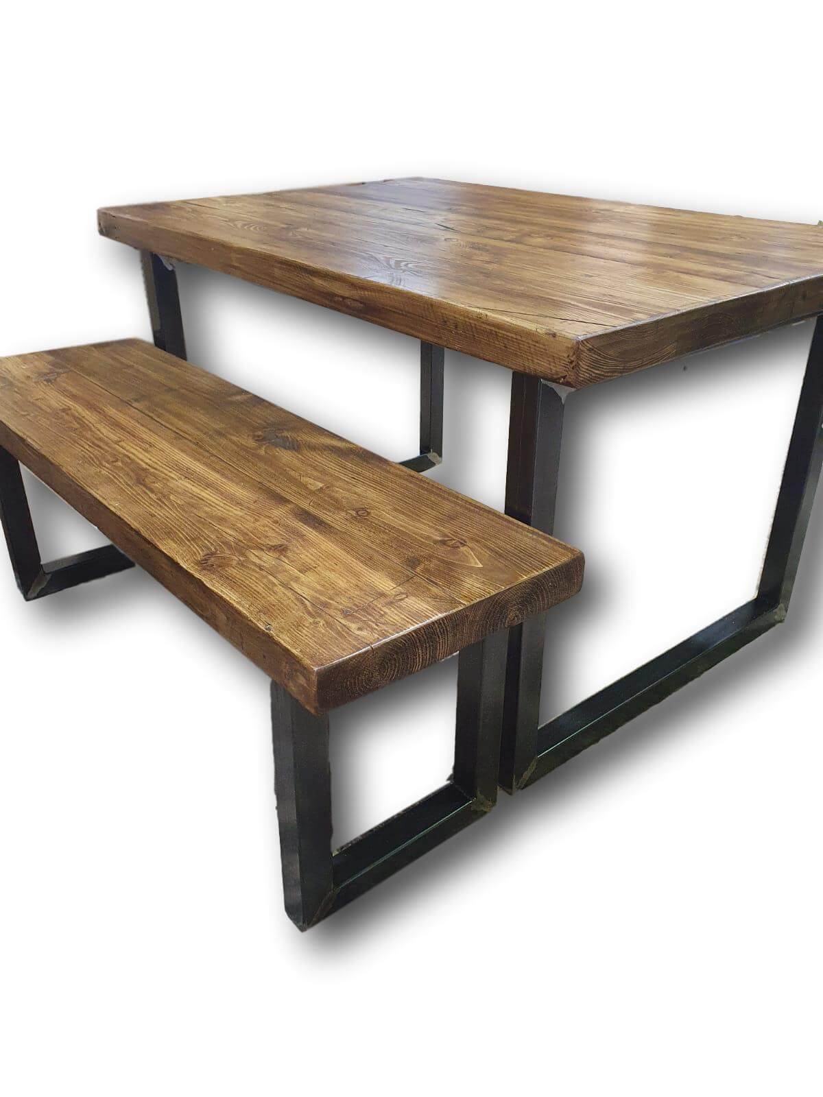 The 65mm Reclaimed Rustic Weathered Table - Oil Finish (4632992907319)
