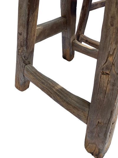 Antique Rustic Stool - 45 to 50cm Height (2835441844288)