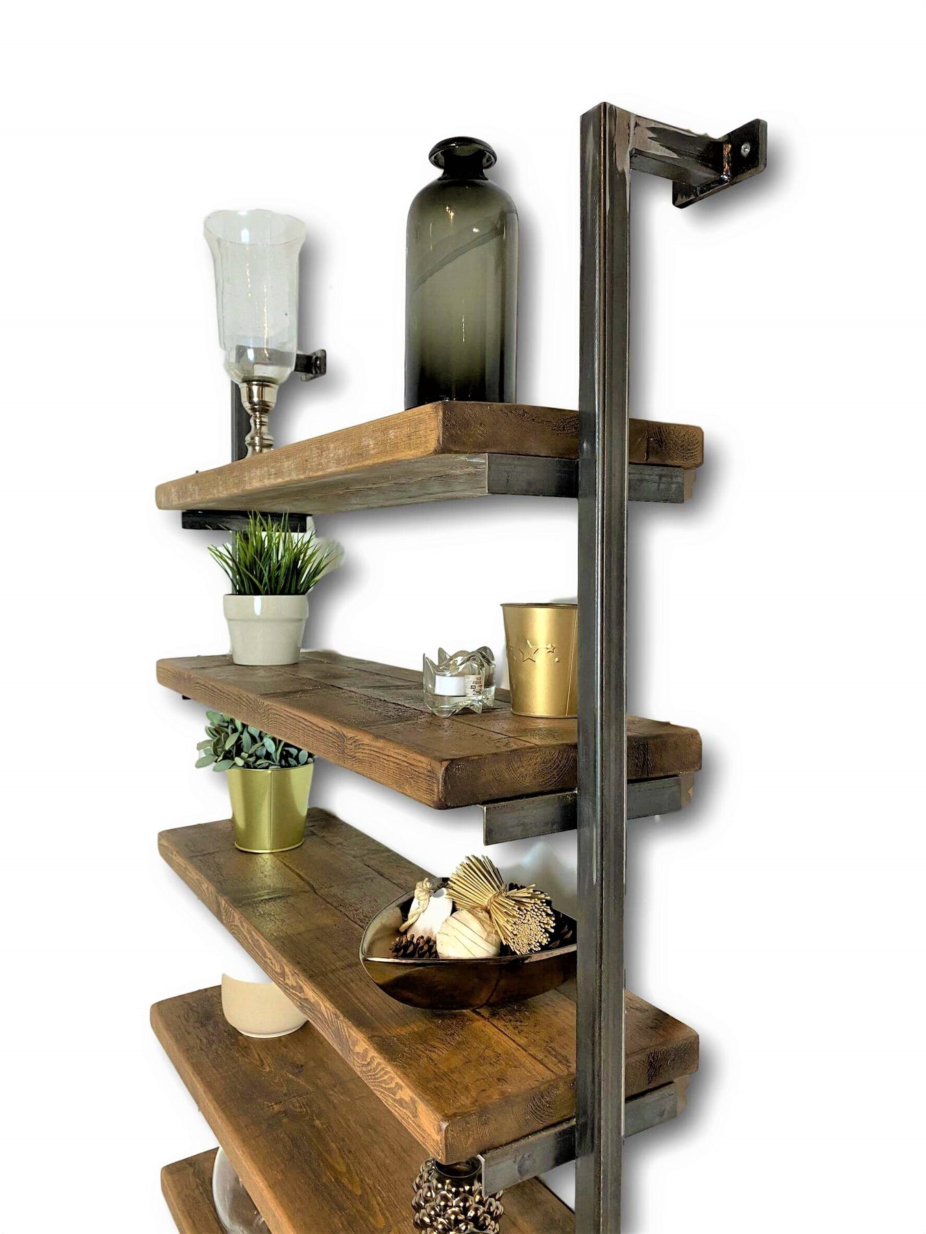 Industrial Box Section Shelving Unit Wall Mounted | Acumen Collection ...