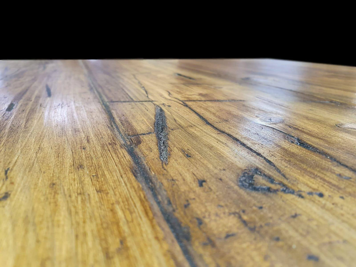 The 65mm Reclaimed Rustic Weathered Table - Oil Finish (4632992907319)