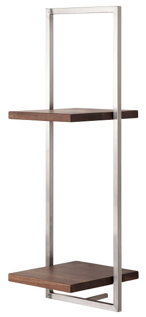 SHELFMATE American Walnut Stainless Steel - Style D (4444679209015)