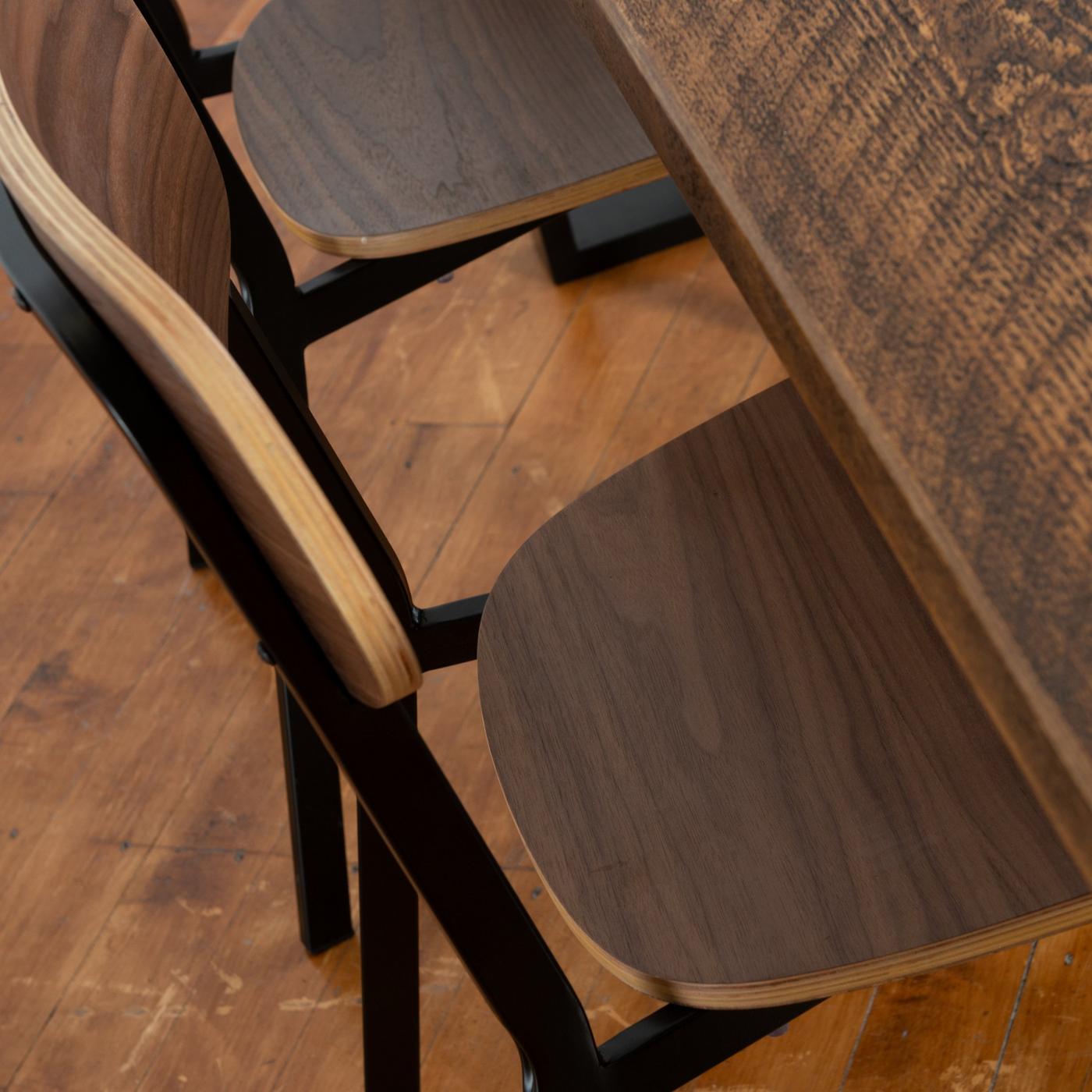 Walnut Plywood Dining Chair
