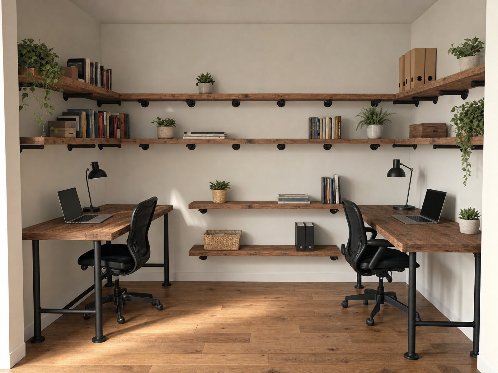 Visualisation of the finished home office